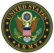 Sticker - United States Army Crest 3.75 Round Outdoor Tuff