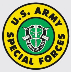 Mylar Decal - Army Special Forces 4.25 x4.25