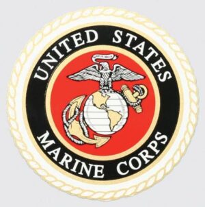 Mylar Decal - United States Marine Corps Crest 4 x4"