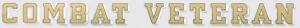 Mylar Decal - Combat Veteran 18 x 1.5" Window Strip