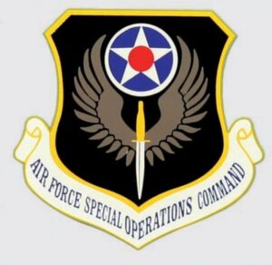 Mylar Decal - Air Force Special Operations Command 3.5 x3.25