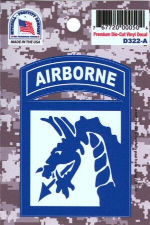 Sticker - XVIII Airborne Corps Combat Service Identification Badge 3 x3.5