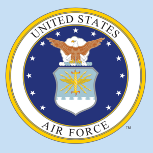 Mylar Decal - United States Air Force Emblem 4.375 x4.375