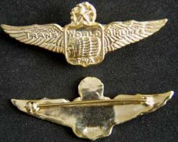 Trans World Airlines 1945-50 Pilot wing Sterling w GP