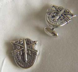 US Special Forces Crest Cuff links Sterling Silver