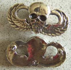 Vietnam MACV SOG Skull Paratrooper Wings Sterling