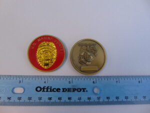 Marine CORP USMC Police Challenge Coin - New Logo.
