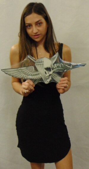 USMC Force Recon Jack All Metal Sign (Silver) 20 x 7"