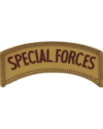 Large Special Forces Tan Tab Patch