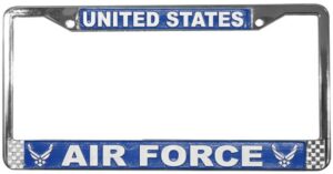 United States Air Force Chrome License Plate Frame