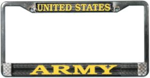 United States Army Chrome License Plate Frame