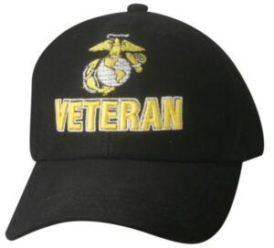 EGA Veteran 3D Foam Multiple Position Embroidery on Black Hat