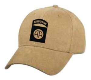 82nd Airborne on Coyote Brown Ball Cap