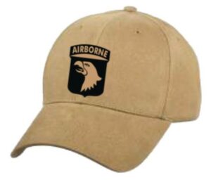 U.S. Army 101st Screaming Eagle on Coyote Brown Ball Cap