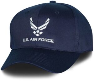 U.S. Air Force on Blue Ball Cap