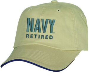 Navy Retired Coyote Brown Ball Cap