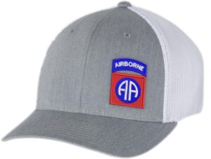 82nd Airborne on Black/Black Ball Cap