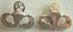 Master Blaster Paratrooper Badge Wing Sterling Silver
