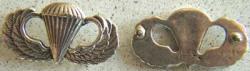 Paratrooper Badge Wing Sterling Silver