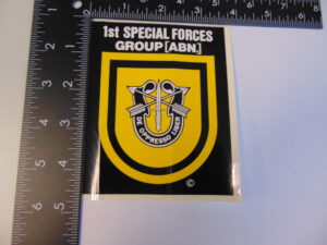 1st Special Forces Group Large 3-1/2 x 4-1/2" Decal