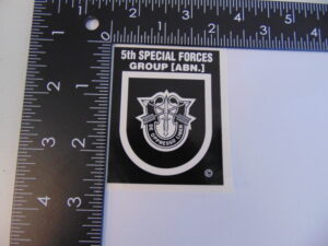 5th Special Forces Group Large 2 x 2.5 Decal Post Flash