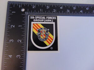 5th Special Forces Group Large 2 x 2.5 Decal Vietnam and Now