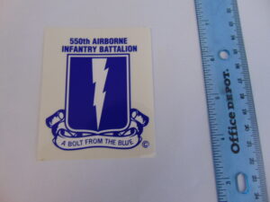 550th Airborne Infantry Battalion Decal
