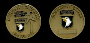 US Army 101st Airborne Division - Desert Storm 1991 Challenge Coin