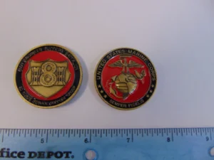 Marine CORPS USMC 8th Engineers Challenge Coin
