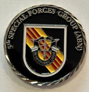 5th Special Forces Group US Army 5th SF Group Diamond Cut Challenge Coin C-82
