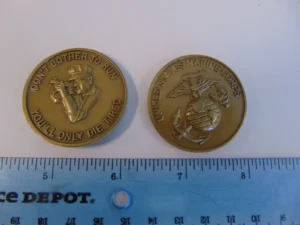 Marine CORPS USMC Sniper Scout Sniper Marksman Challenge Coin