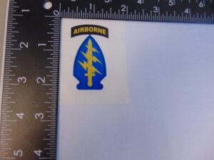 Special Forces SSI with Black Airborne Tab 2"