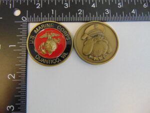 USMC Marine CORPS Quantico Challenge Coin C-206