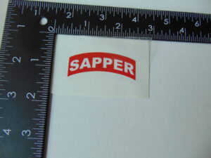 SAPPER Tabs Vinyl Decal 2"