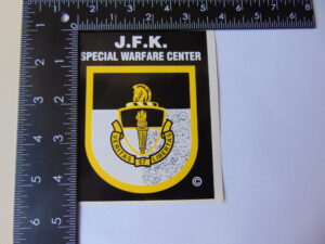 JFK Special Warfare Center Decal 3.5 x 4.5"