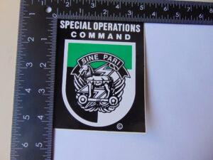 Special Forces Special Operations Command Sine Pari Decal 3.5 x 4.5"