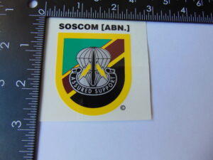 Army Special Operations SOSCOM (ABN) Decal 2 x 2.5"