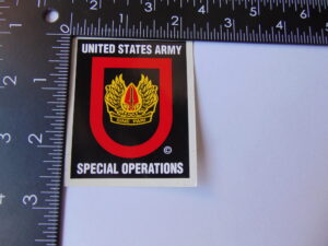 U. S. Army Special Operations Decal 2 x 2.5"