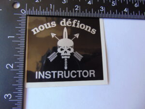 Special Forces Nous Defions Instructor Decal 2 x 2.5"