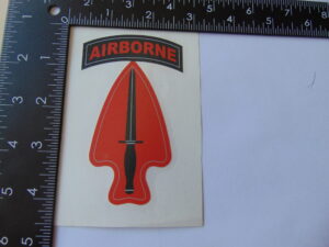 Special Operations Command Decal 4" Vinyl
