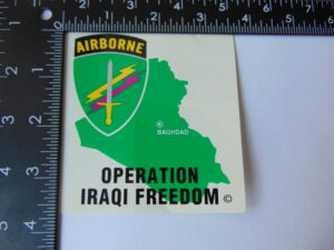 Army Civil Affairs and Psy Operations Command Iraqi 3.5 x 4.5 Decal