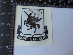 Task Force 160th Special Operations Aviation Night Stalkers Decal 3" Black and White
