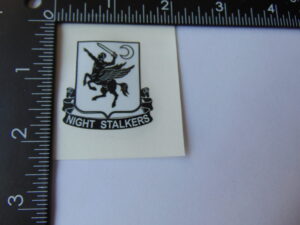 Task Force 160th Special Operations Aviation Night Stalkers Decal 1.5 " B/W