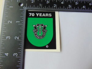 Army Special Forces 10th Group 70 Years Decal 2 x 2.5"