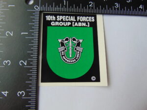 Army Special Forces 10th Group Decal 2 x 2.5"