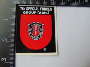 Army Special Forces 7th Group Decal 2 x 2.5"