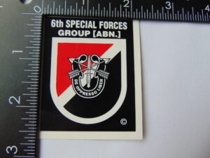 Army Special Forces 6th Group Decal 2 x 2.5"