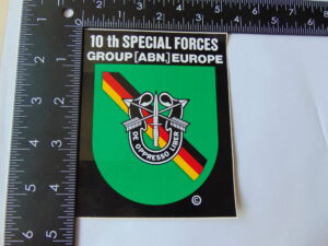 10th Special Forces Group EUROPE Decal