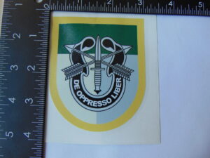 John F Kennedy Warfare School special forces Vinyl Decal 3"
