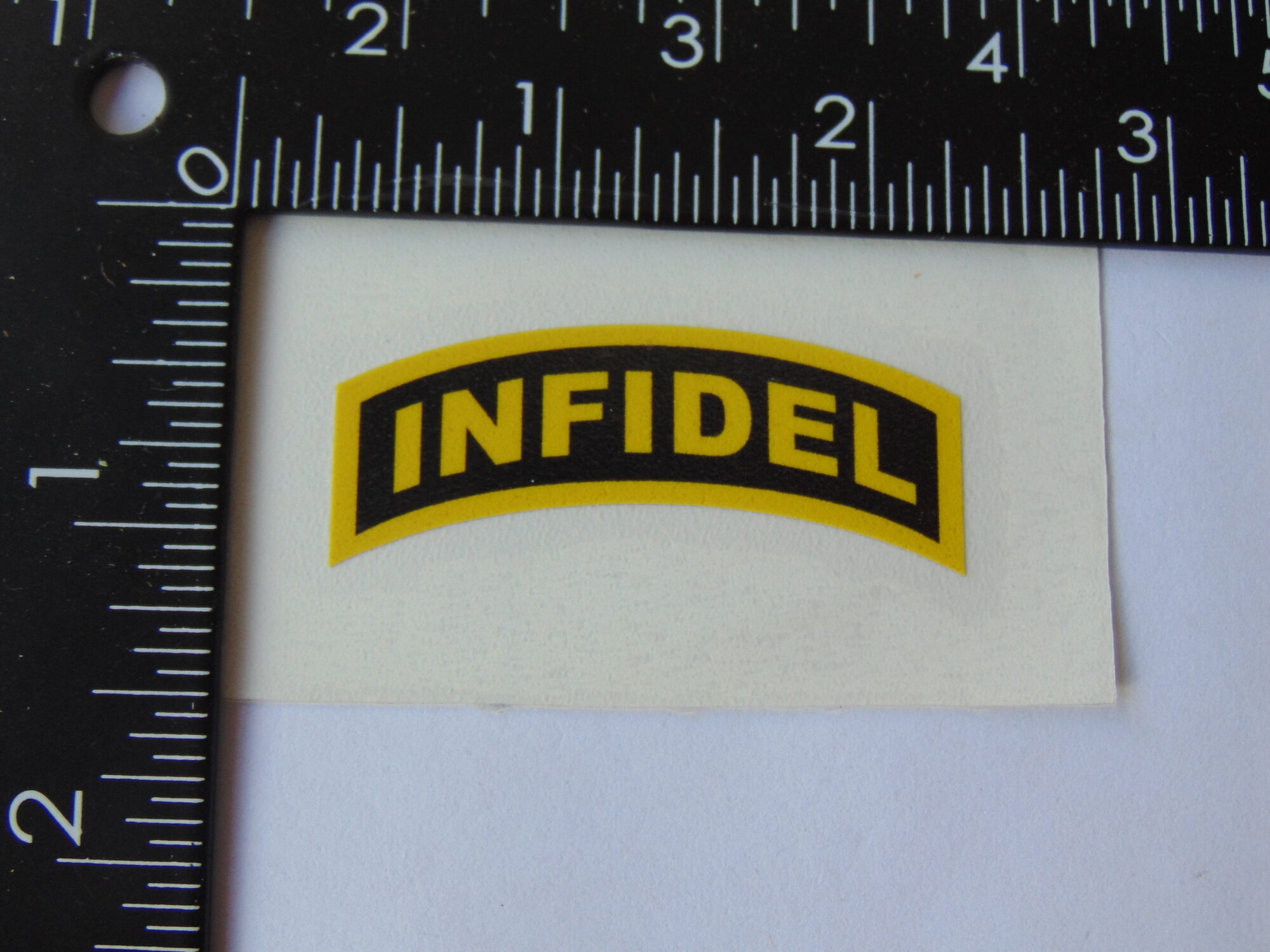 INFIDEL Decal Vinyl 2"